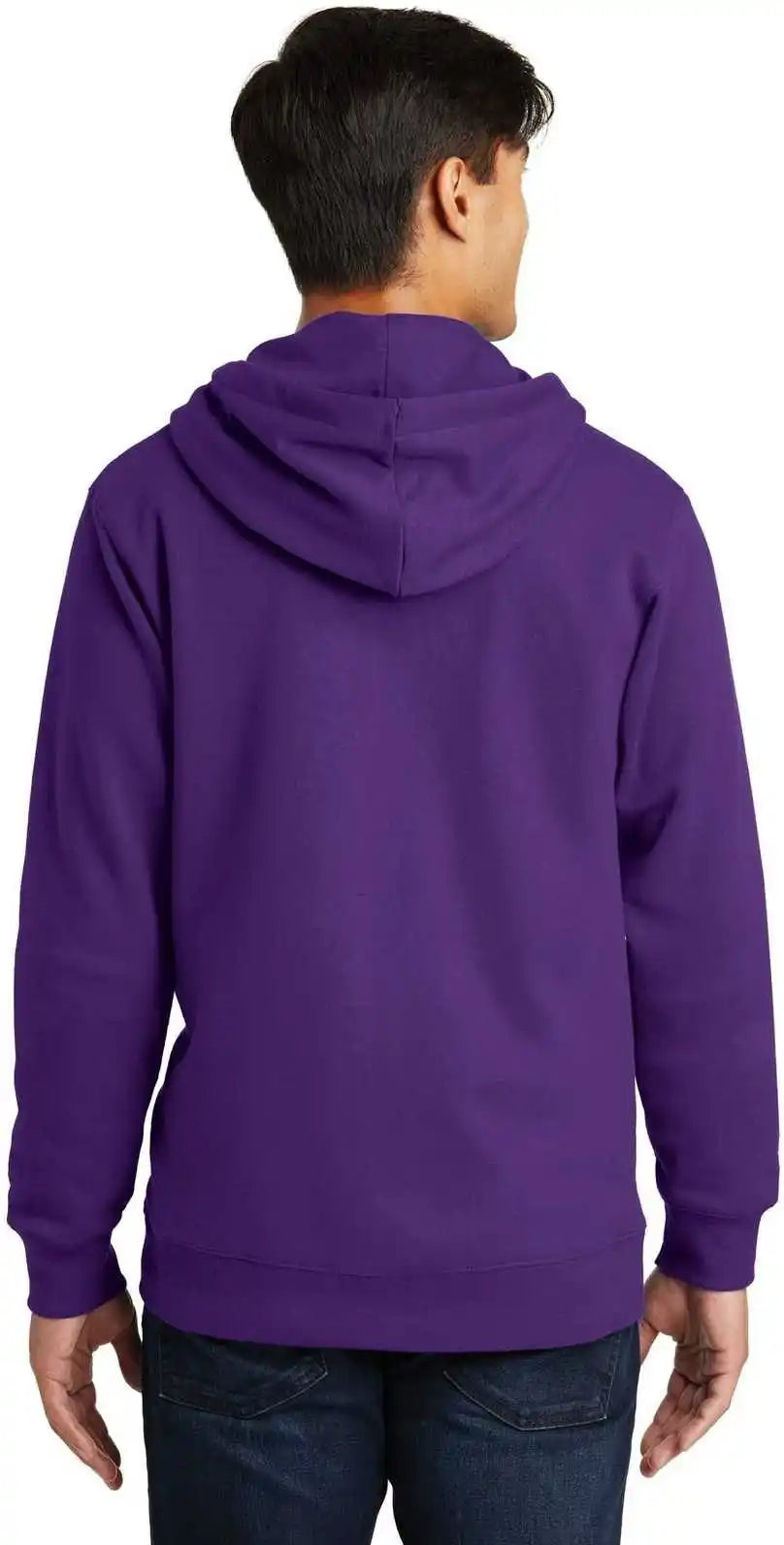 Port & Company Pc850zh Fan Favorite Fleece Full-zip Hooded Sweatshirt - Team Purple