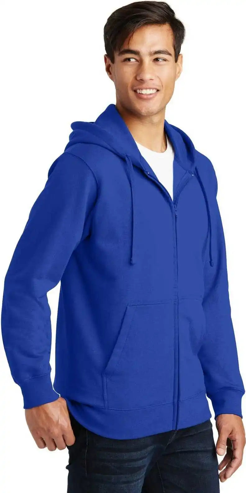 Port & Company Pc850zh Fan Favorite Fleece Full-zip Hooded Sweatshirt - True Royal