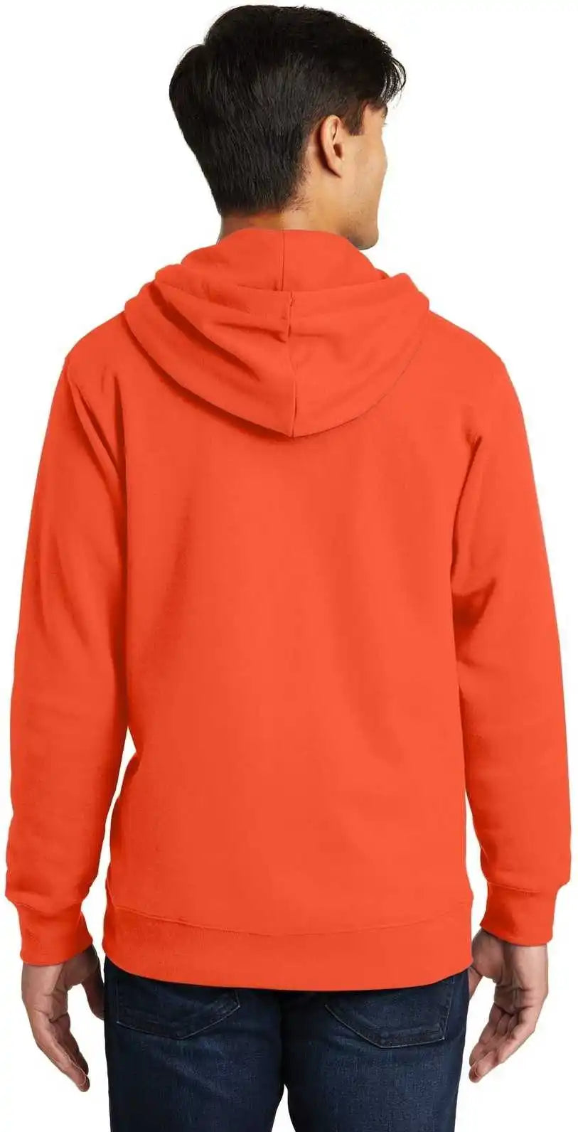 Port & Company Pc850zh Fan Favorite Fleece Full-zip Hooded Sweatshirt - Orange