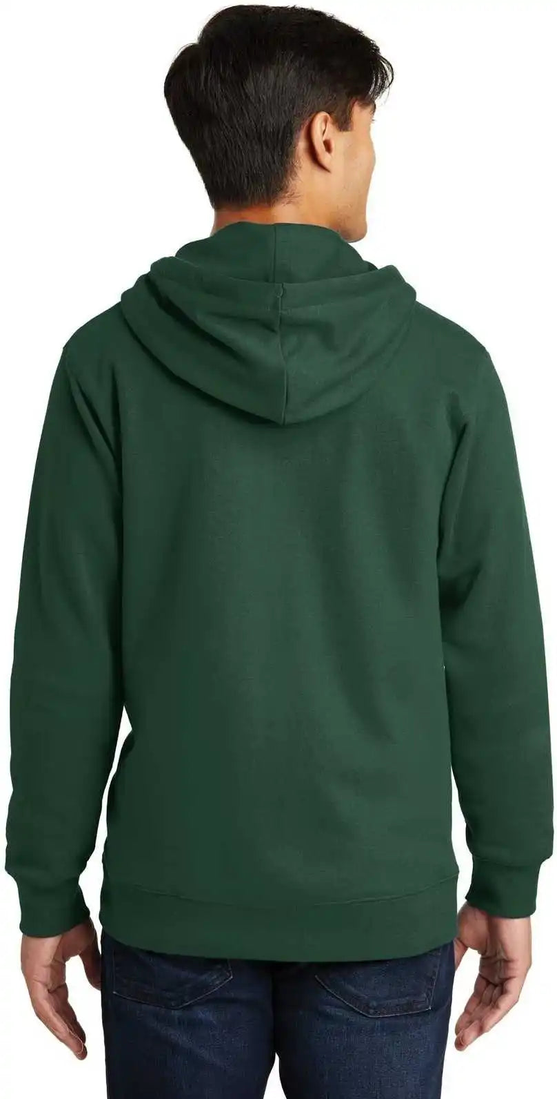 Port & Company Pc850zh Fan Favorite Fleece Full Zip Hooded Sweatshirt Forest Green