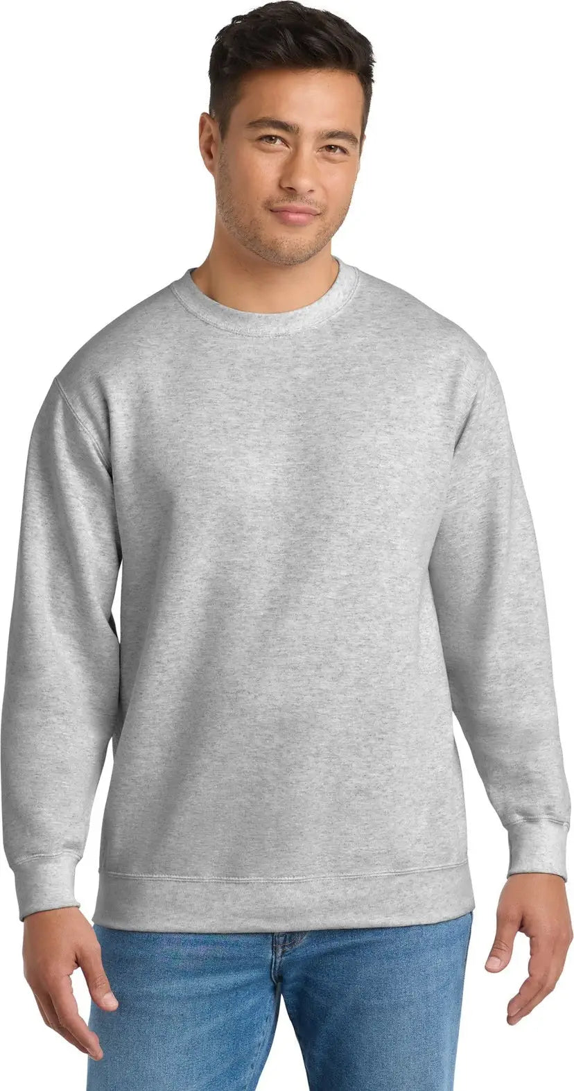 Port & Company Pc90 co Essential Fleece Crewneck Sweatshirt - Ash