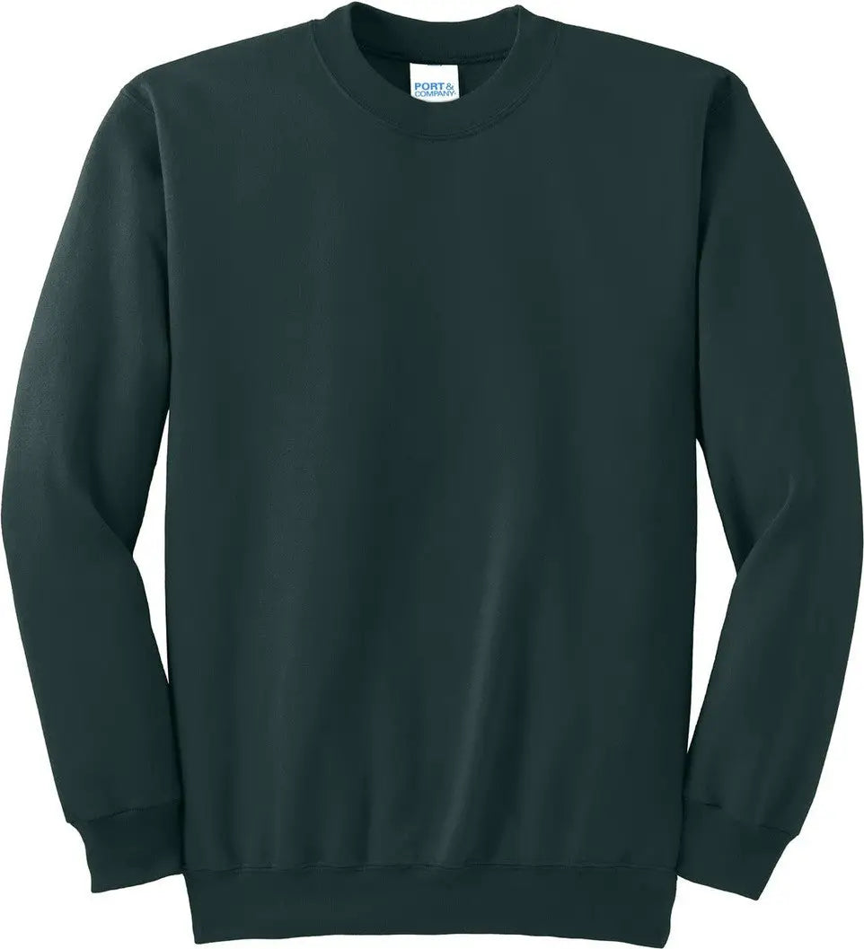 Port & Company Pc90 co Essential Fleece Crewneck Sweatshirt - Dark Green