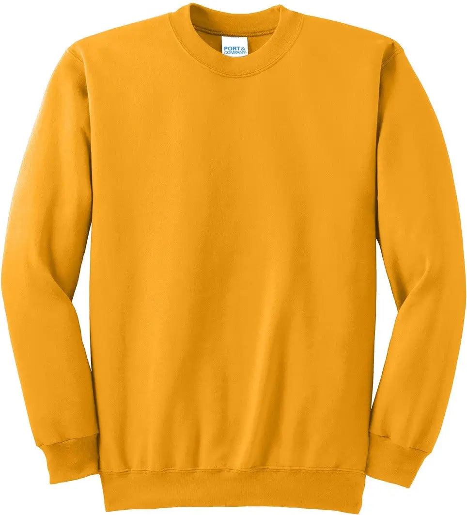 Port & Company Pc90 co Essential Fleece Crewneck Sweatshirt - Gold