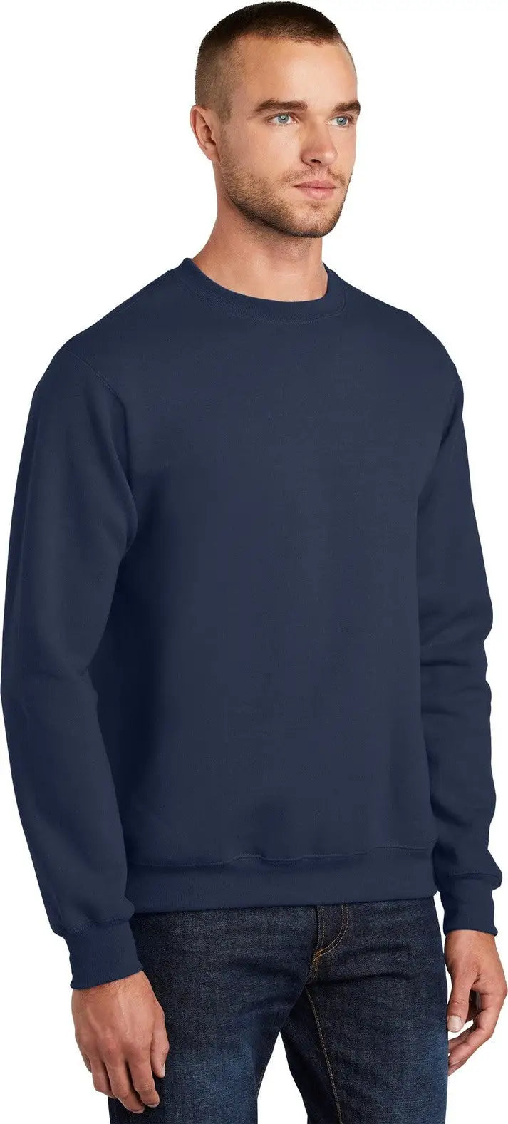 Port & Company Pc90 co Essential Fleece Crewneck Sweatshirt - Navy