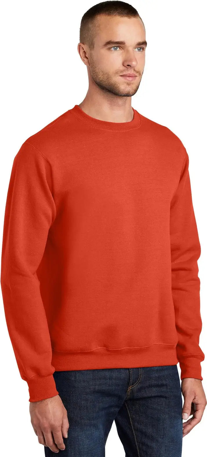 Port & Company Pc90 co Essential Fleece Crewneck Sweatshirt - Orange