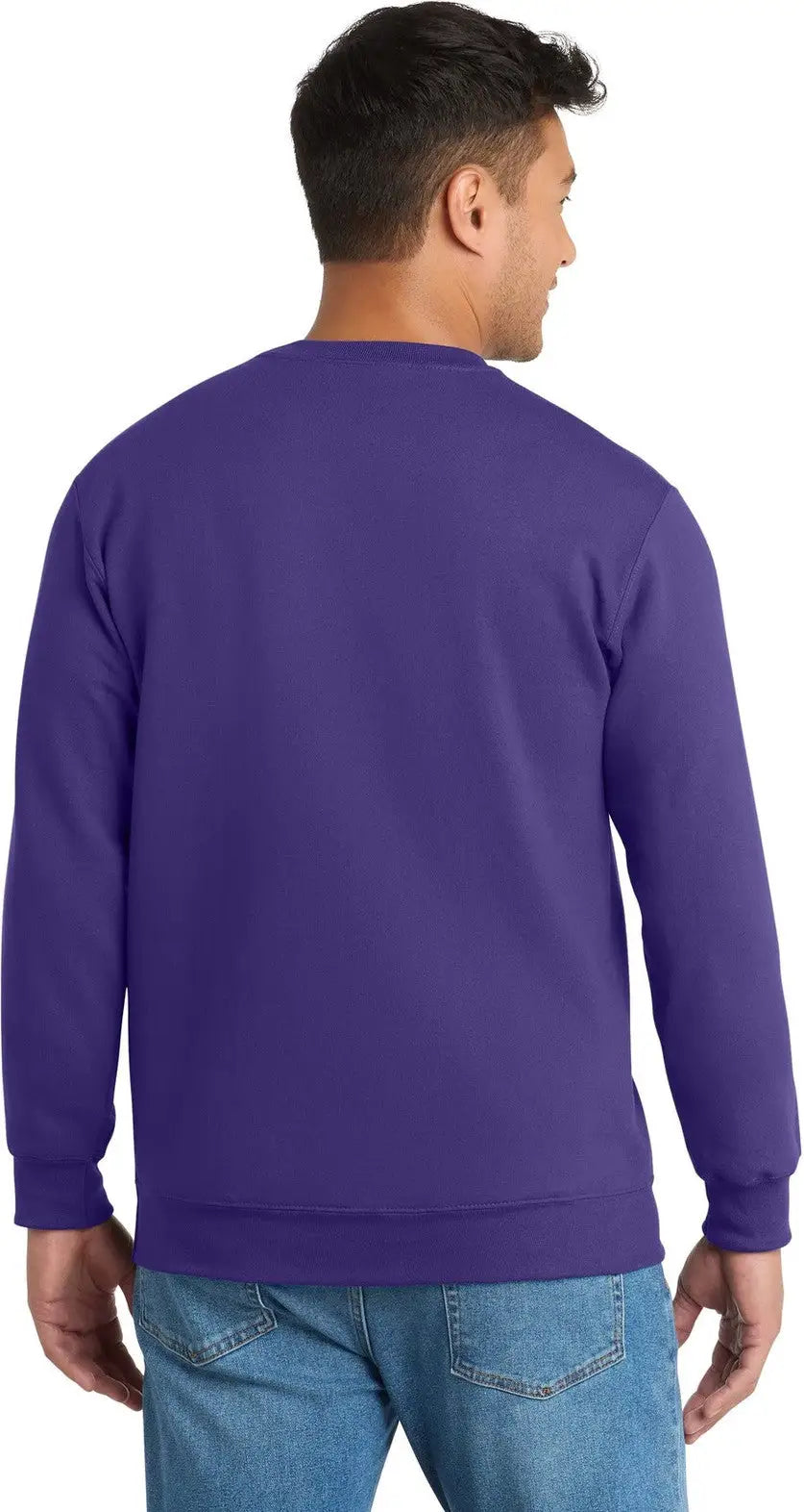 Port & Company Pc90 co Essential Fleece Crewneck Sweatshirt - Purple