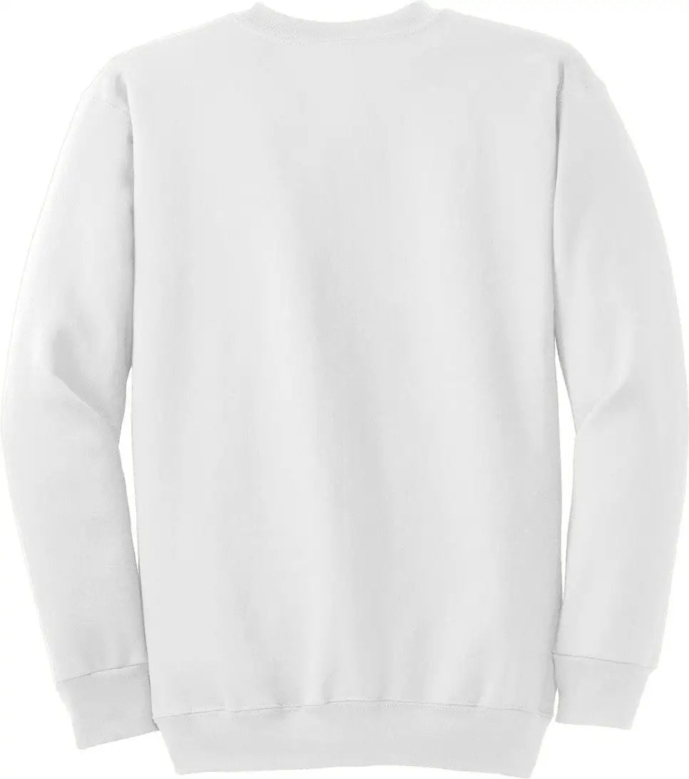 Port & Company Pc90 co Essential Fleece Crewneck Sweatshirt - White