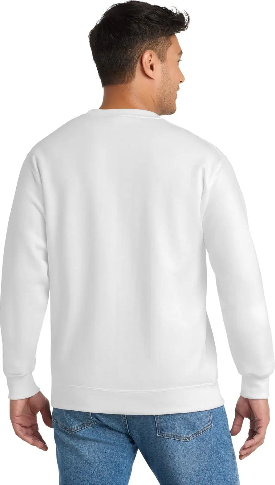 Port & Company Pc90 co Essential Fleece Crewneck Sweatshirt - White