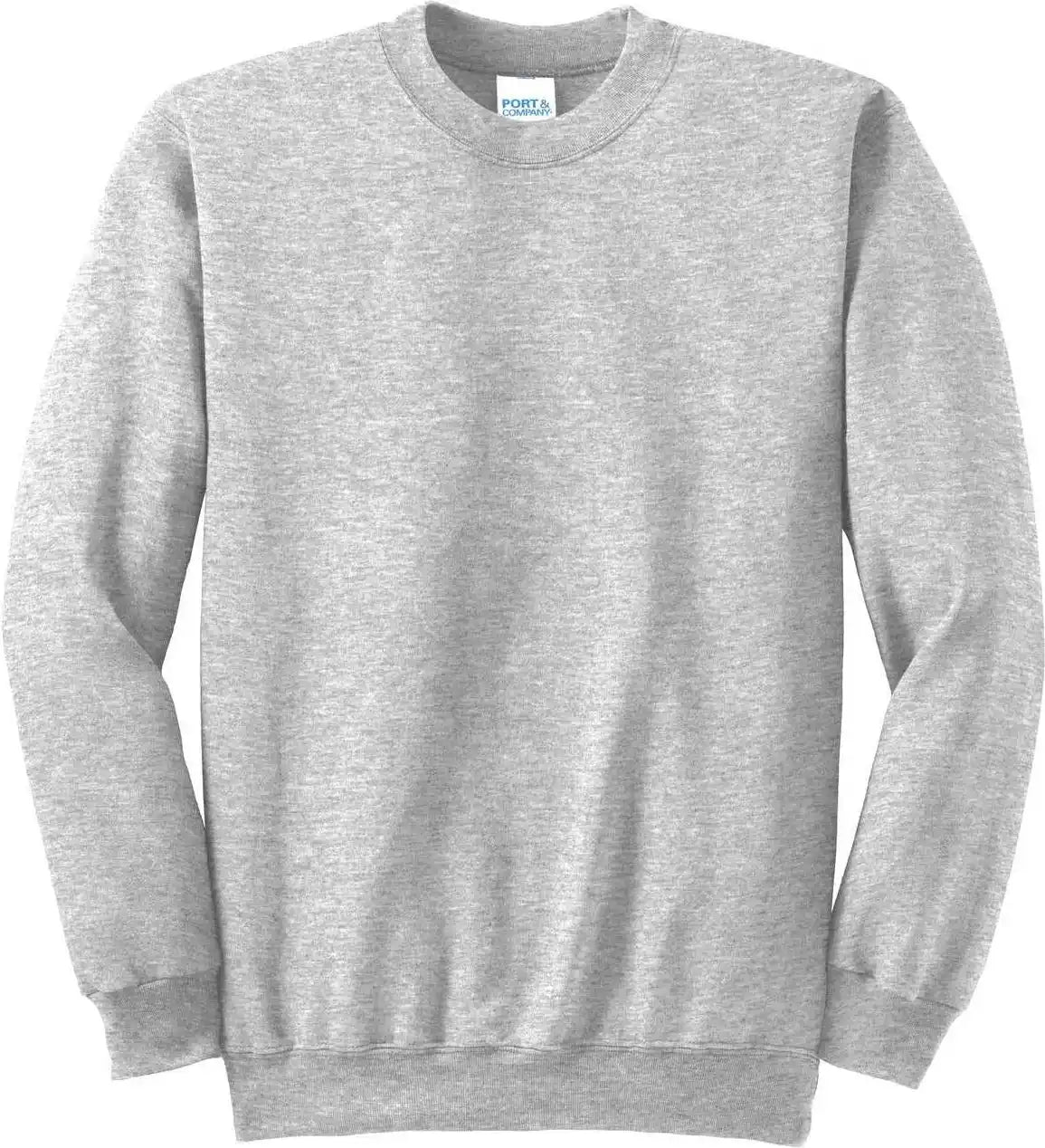 Port &amp; Company Pc90 Essential Fleece Crewneck Sweatshirt Ash