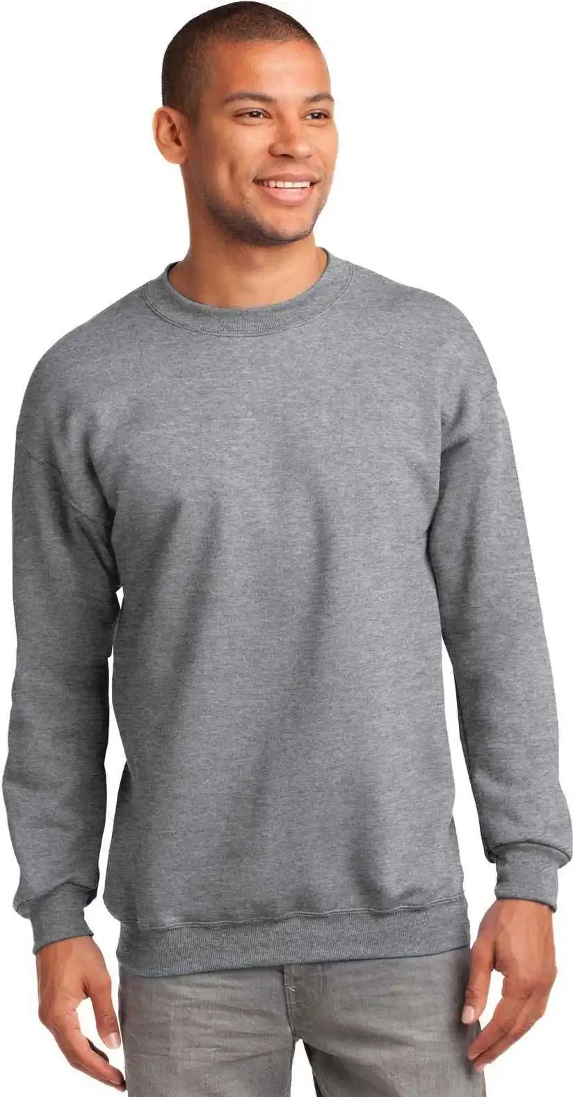 Port & Company Pc90 Essential Fleece Crewneck Sweatshirt Athletic Heather