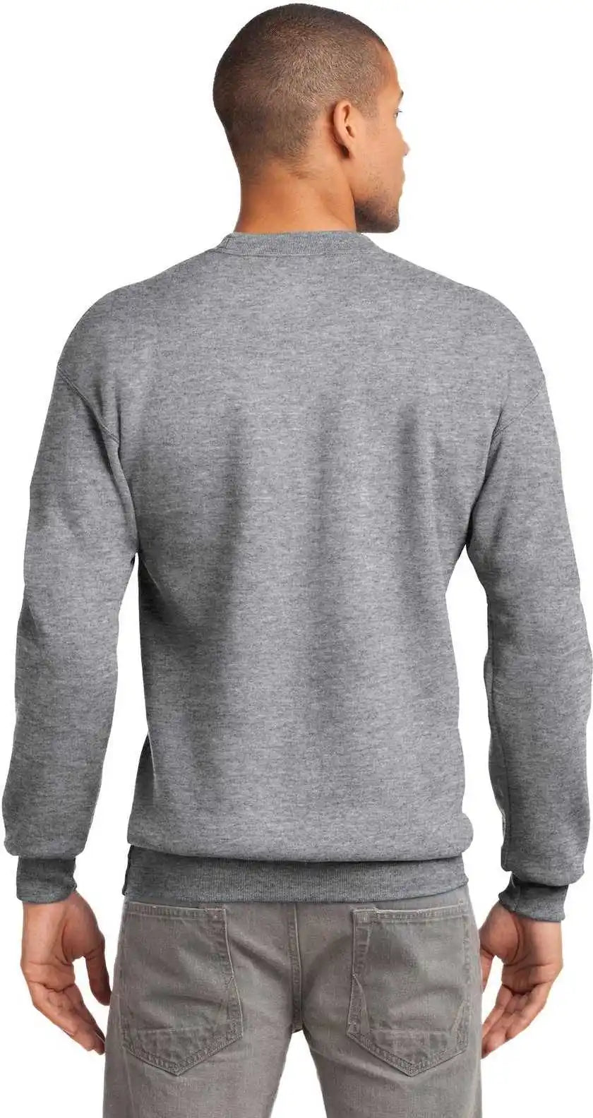 Port &amp; Company Pc90 Essential Fleece Crewneck Sweatshirt Athletic Heather