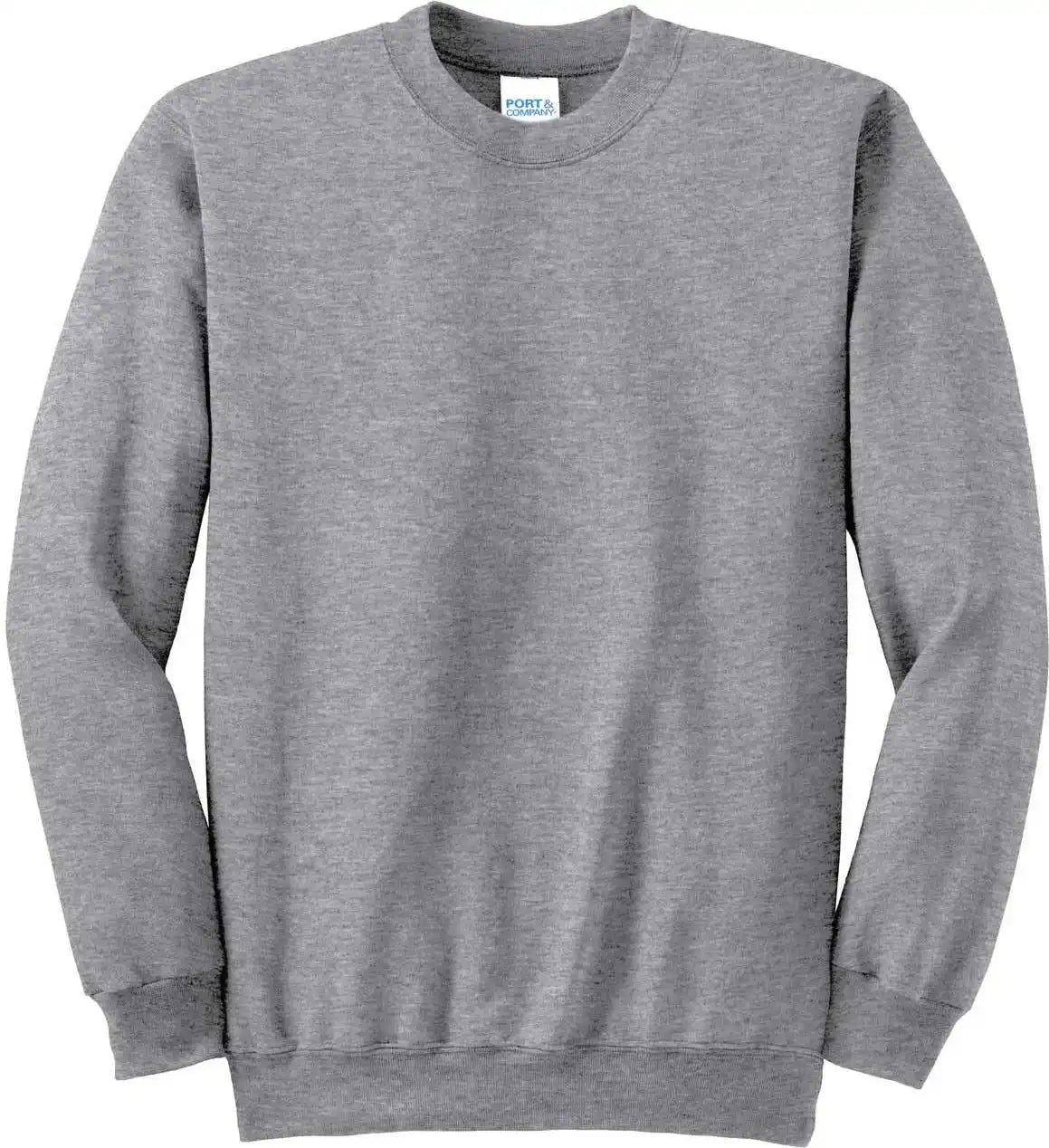 Port &amp; Company Pc90 Essential Fleece Crewneck Sweatshirt Athletic Heather