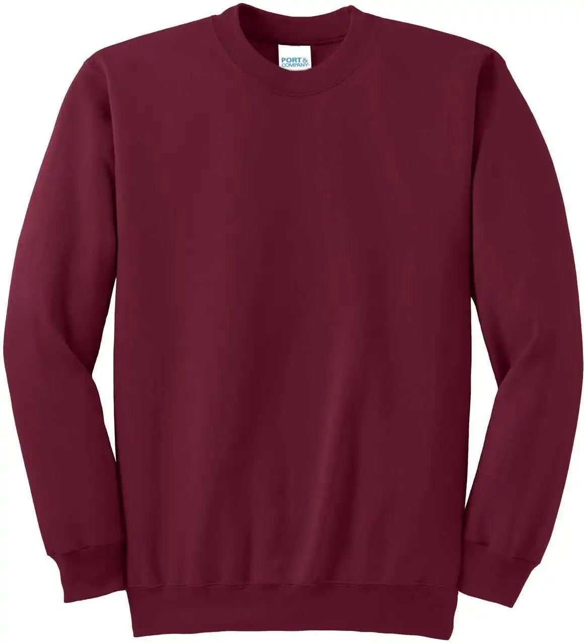 Port &amp; Company Pc90 Essential Fleece Crewneck Sweatshirt Cardinal
