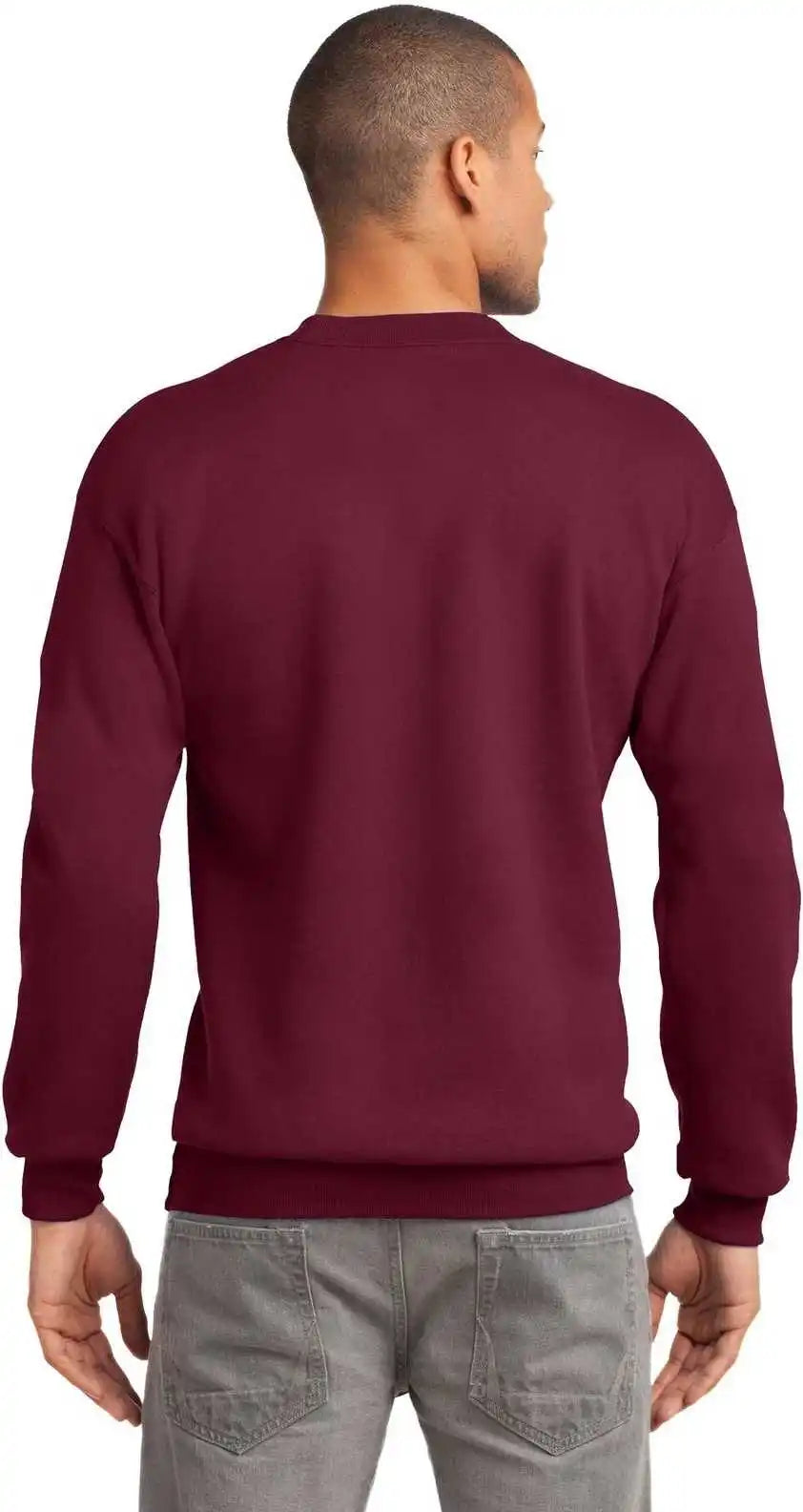 Port &amp; Company Pc90 Essential Fleece Crewneck Sweatshirt Cardinal