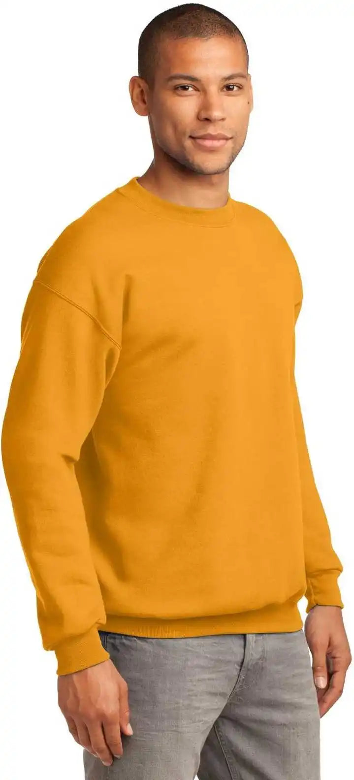 Port &amp; Company Pc90 Essential Fleece Crewneck Sweatshirt - Gold