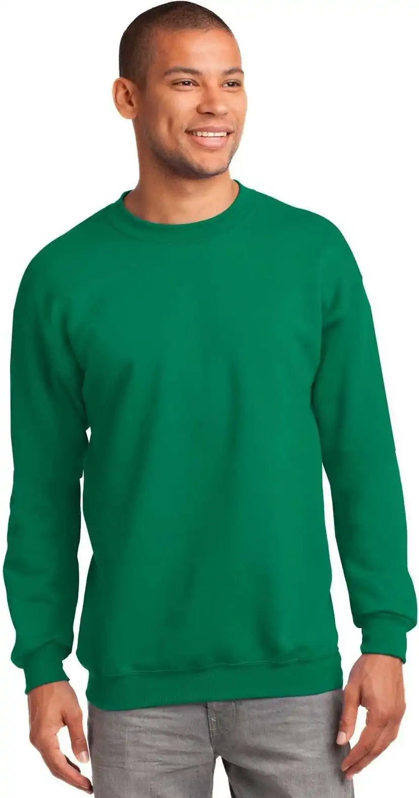 Port &amp; Company Pc90 Essential Fleece Crewneck Sweatshirt Kelly