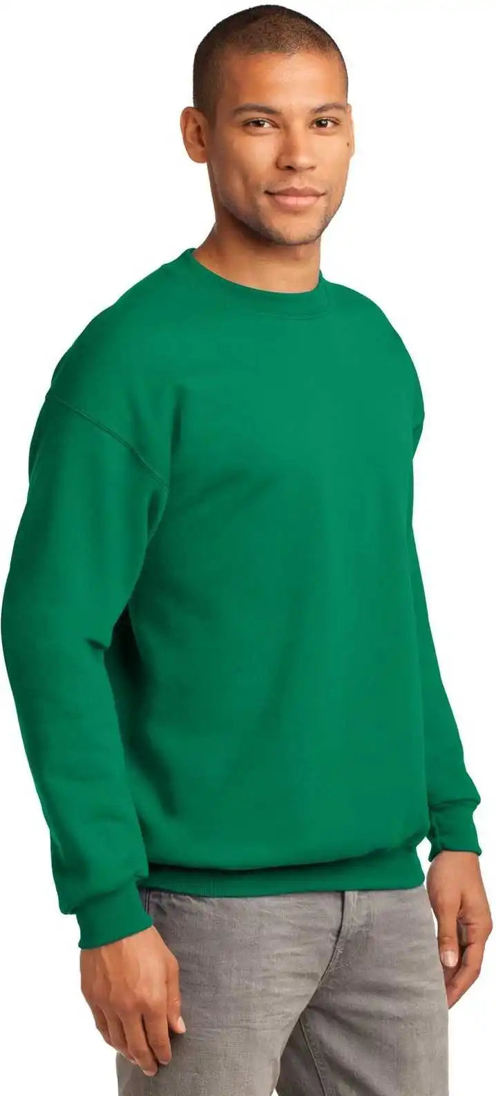 Port &amp; Company Pc90 Essential Fleece Crewneck Sweatshirt Kelly