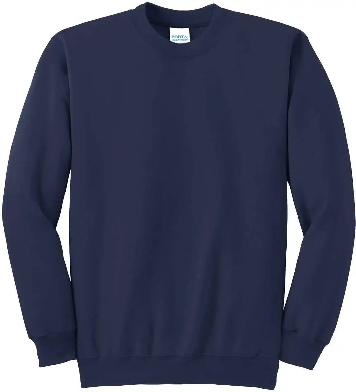 Port &amp; Company Pc90 Essential Fleece Crewneck Sweatshirt Navy