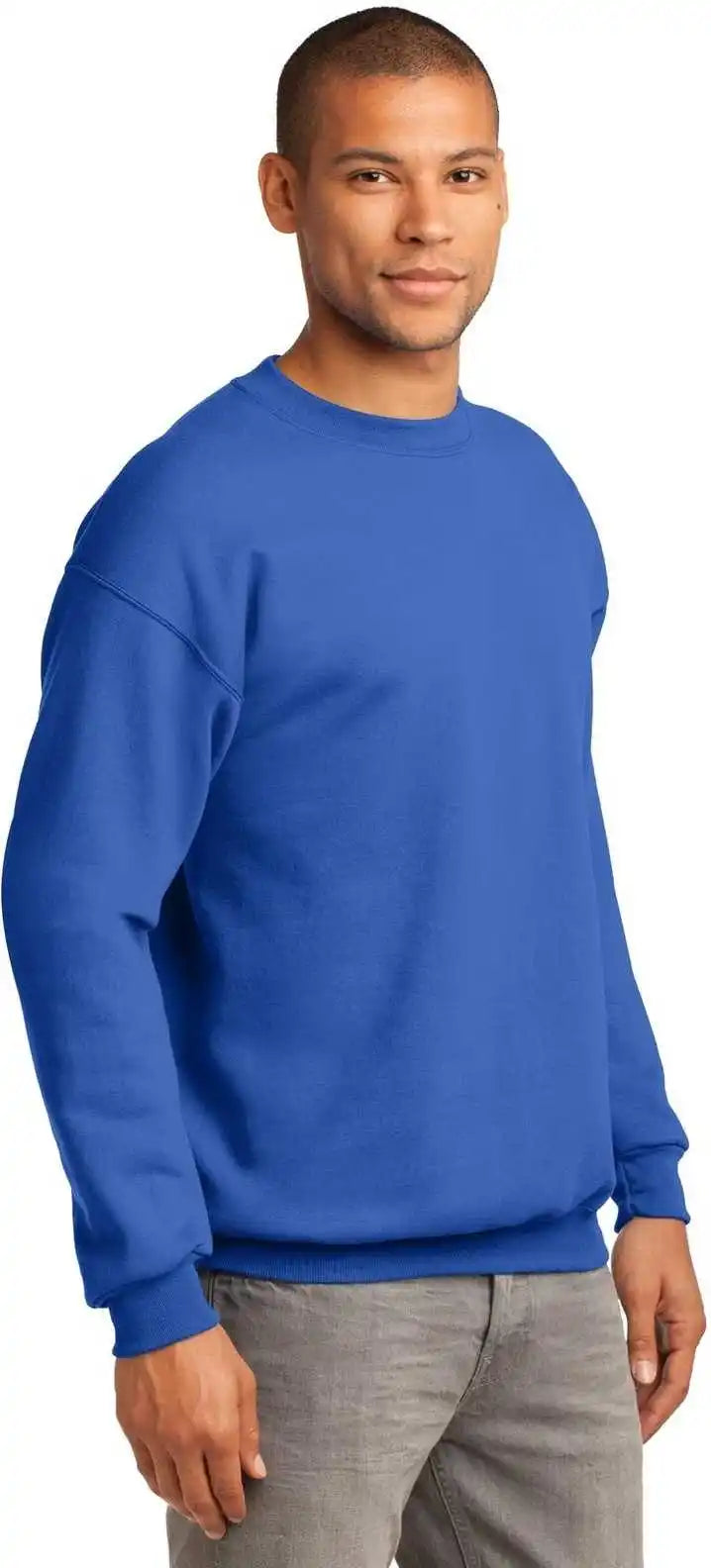 Port &amp; Company Pc90 Essential Fleece Crewneck Sweatshirt Royal
