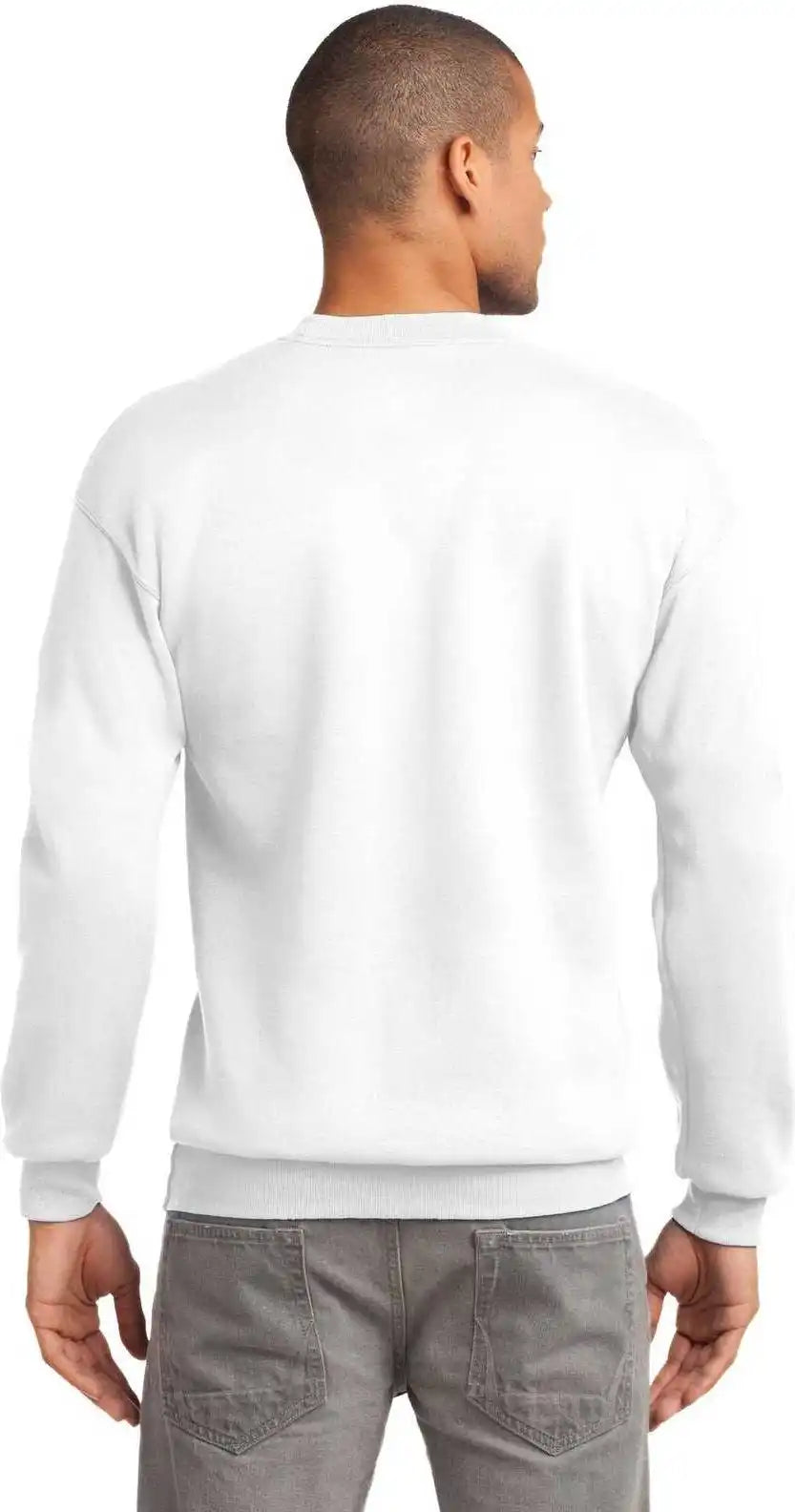 Port & Company Pc90 Essential Fleece Crewneck Sweatshirt White