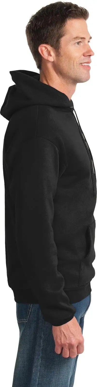 Port & Company Pc90h co Essential Fleece Pullover Hooded Sweatshirt - Jet Black