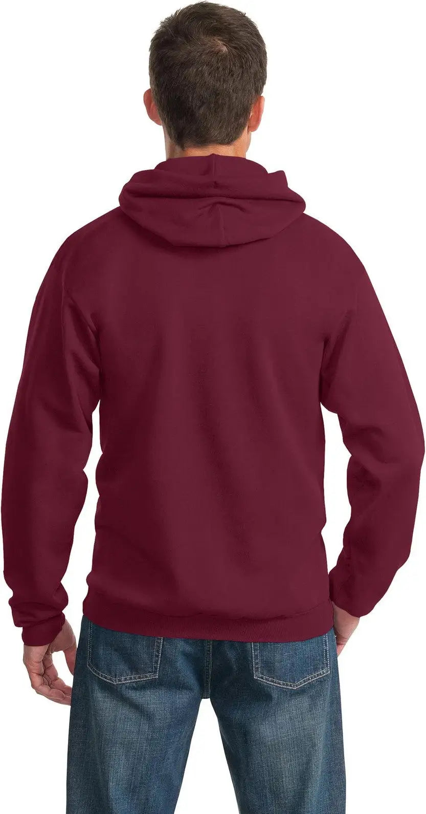 Port & Company Pc90h co Essential Fleece Pullover Hooded Sweatshirt - Cardinal