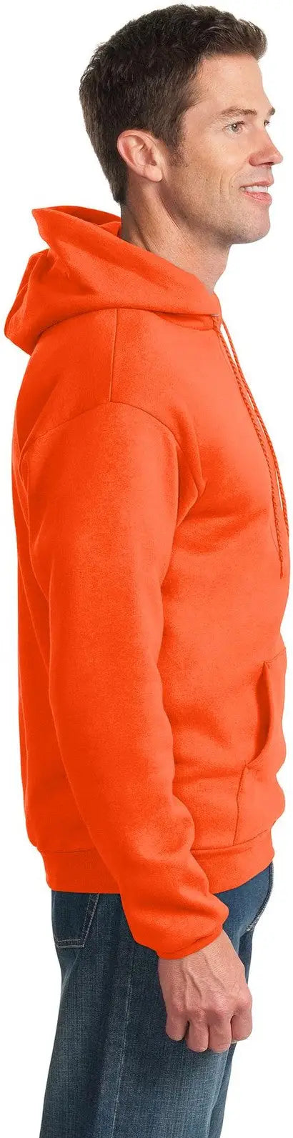 Port & Company Pc90h co Essential Fleece Pullover Hooded Sweatshirt - Safety Orange