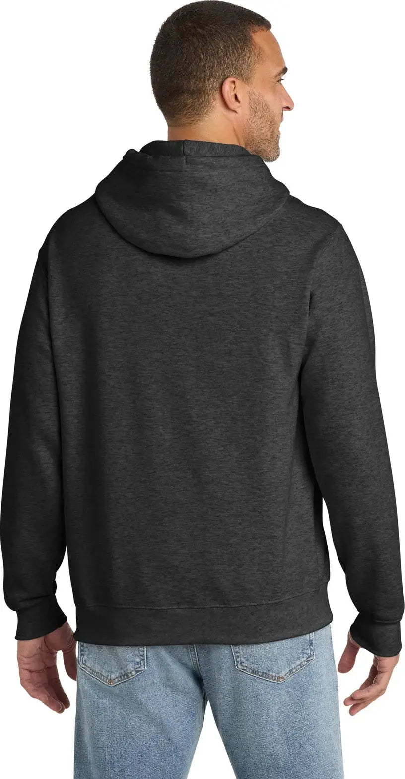 Port & Company Pc90h co Essential Fleece Pullover Hooded Sweatshirt - Dark Heather Gray