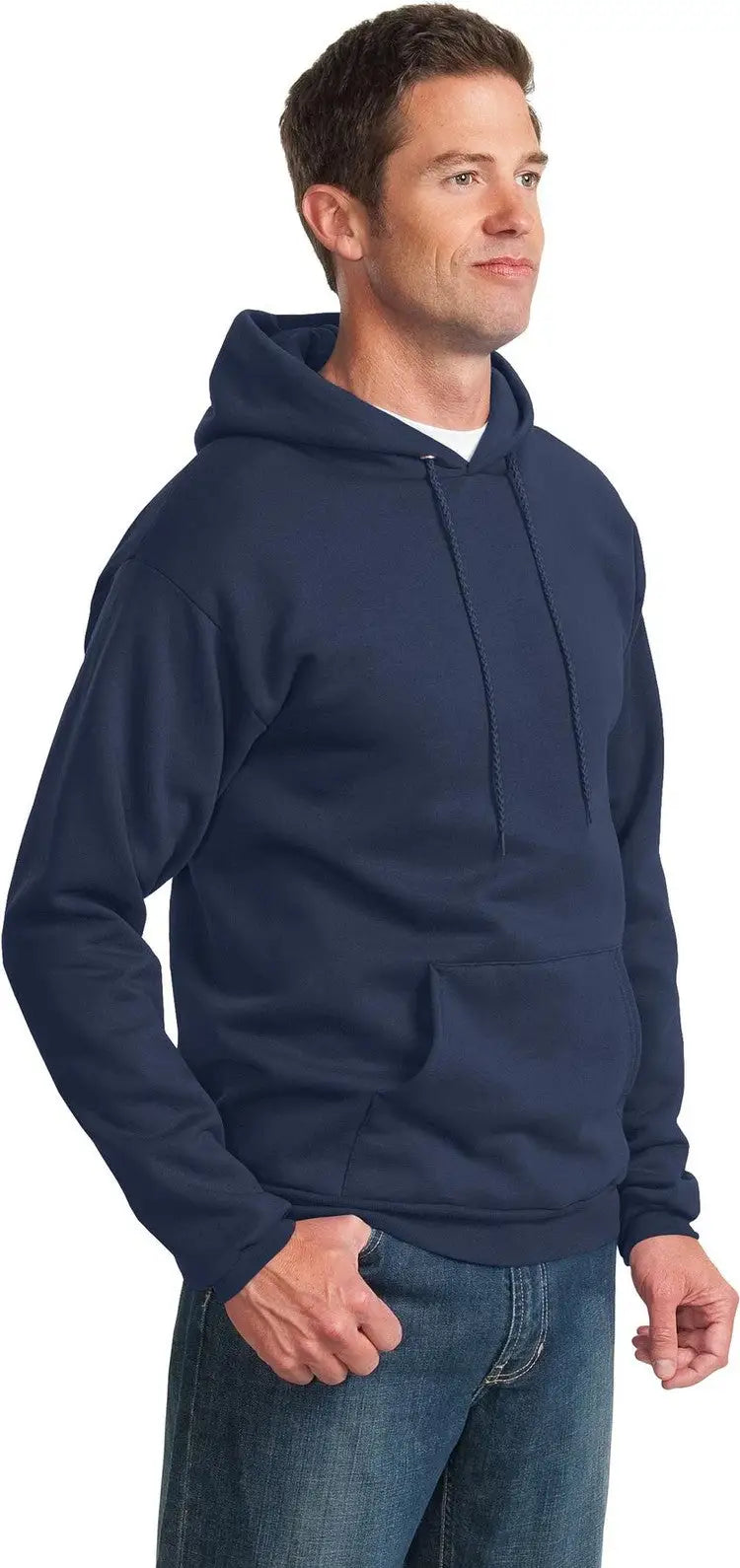 Port & Company Pc90h co Essential Fleece Pullover Hooded Sweatshirt - Navy
