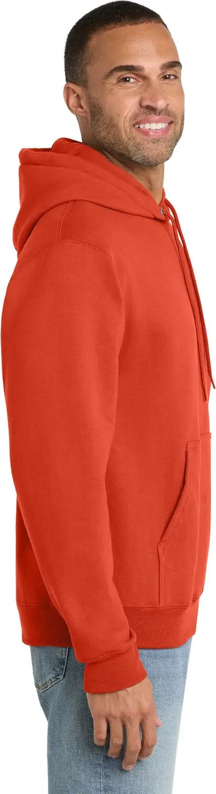 Port & Company Pc90h co Essential Fleece Pullover Hooded Sweatshirt - Orange
