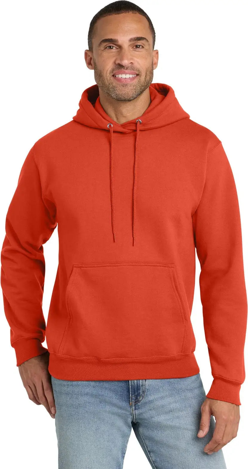 Port & Company Pc90h co Essential Fleece Pullover Hooded Sweatshirt - Orange