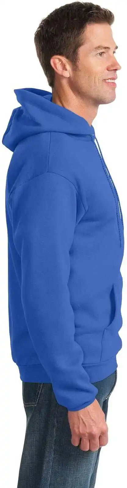 Port &amp; Company Pc90h Essential Fleece Pullover Hooded Sweatshirt Royal