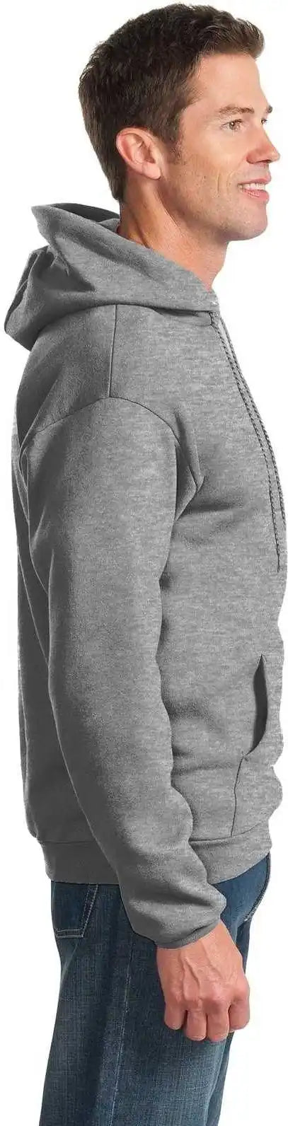 Port &amp; Company Pc90h Essential Fleece Pullover Hooded Sweatshirt Athletic Heather