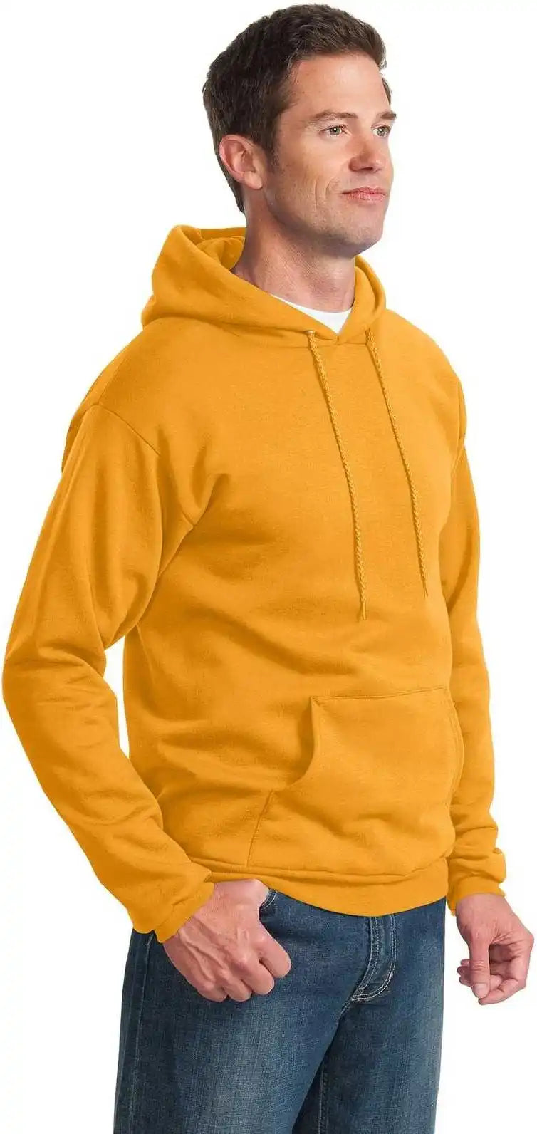 Port &amp; Company Pc90h Essential Fleece Pullover Hooded Sweatshirt Gold