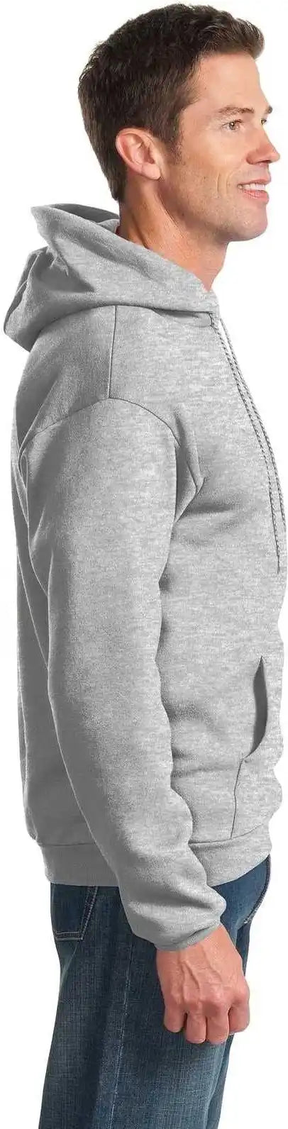Port &amp; Company Pc90h Essential Fleece Pullover Hooded Sweatshirt Ash