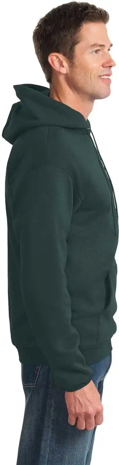 Port &amp; Company Pc90h Essential Fleece Pullover Hooded Sweatshirt Dark Green