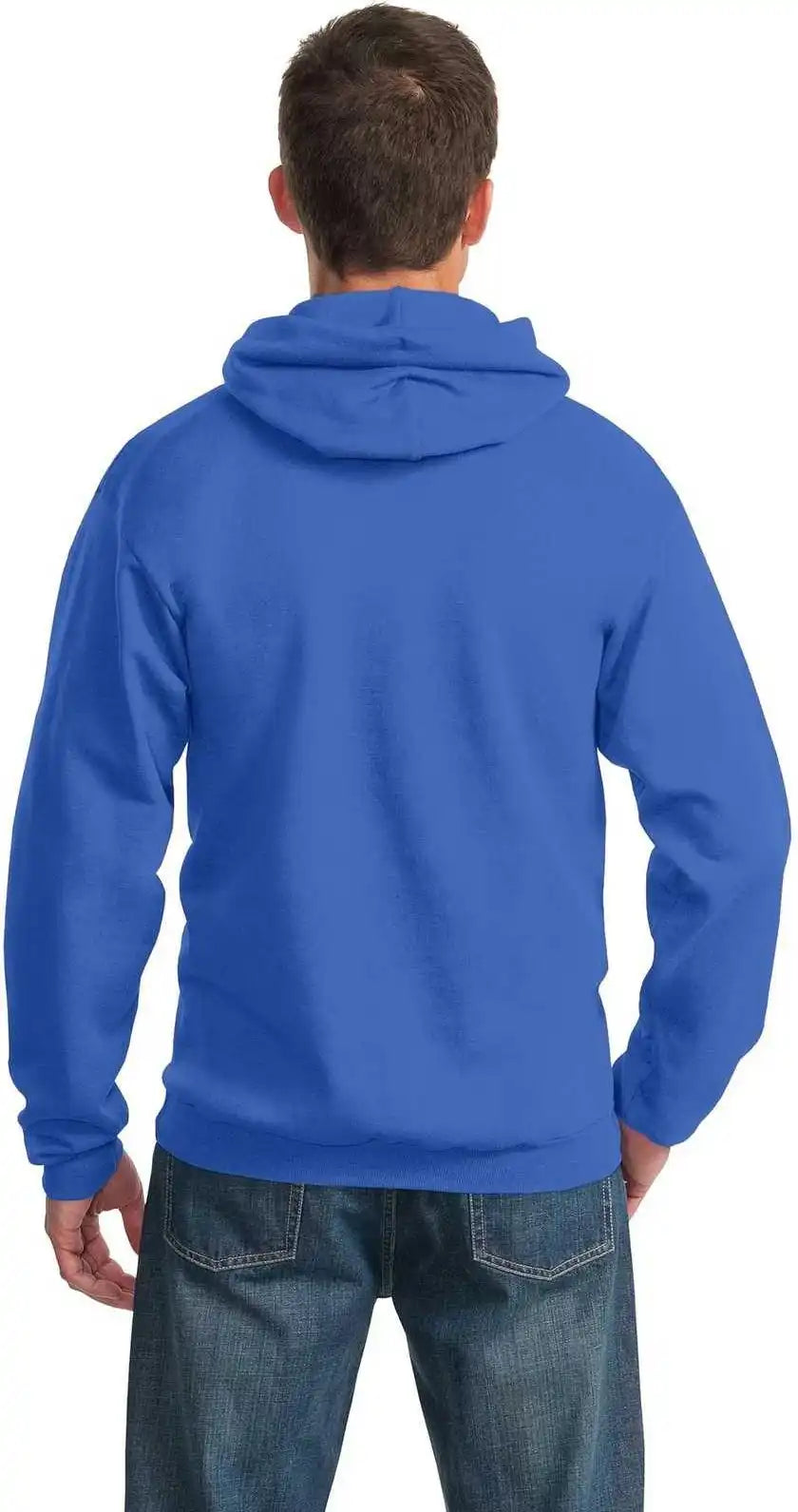 Port & Company Pc90h Essential Fleece Pullover Hooded Sweatshirt Royal