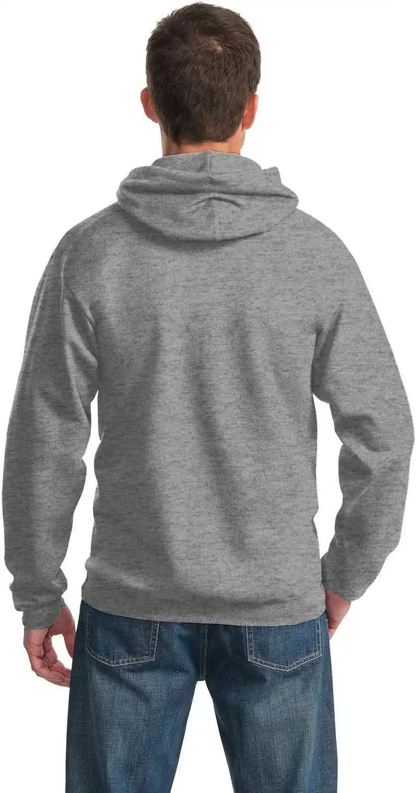 Port & Company Pc90h Essential Fleece Pullover Hooded Sweatshirt Athletic Heather