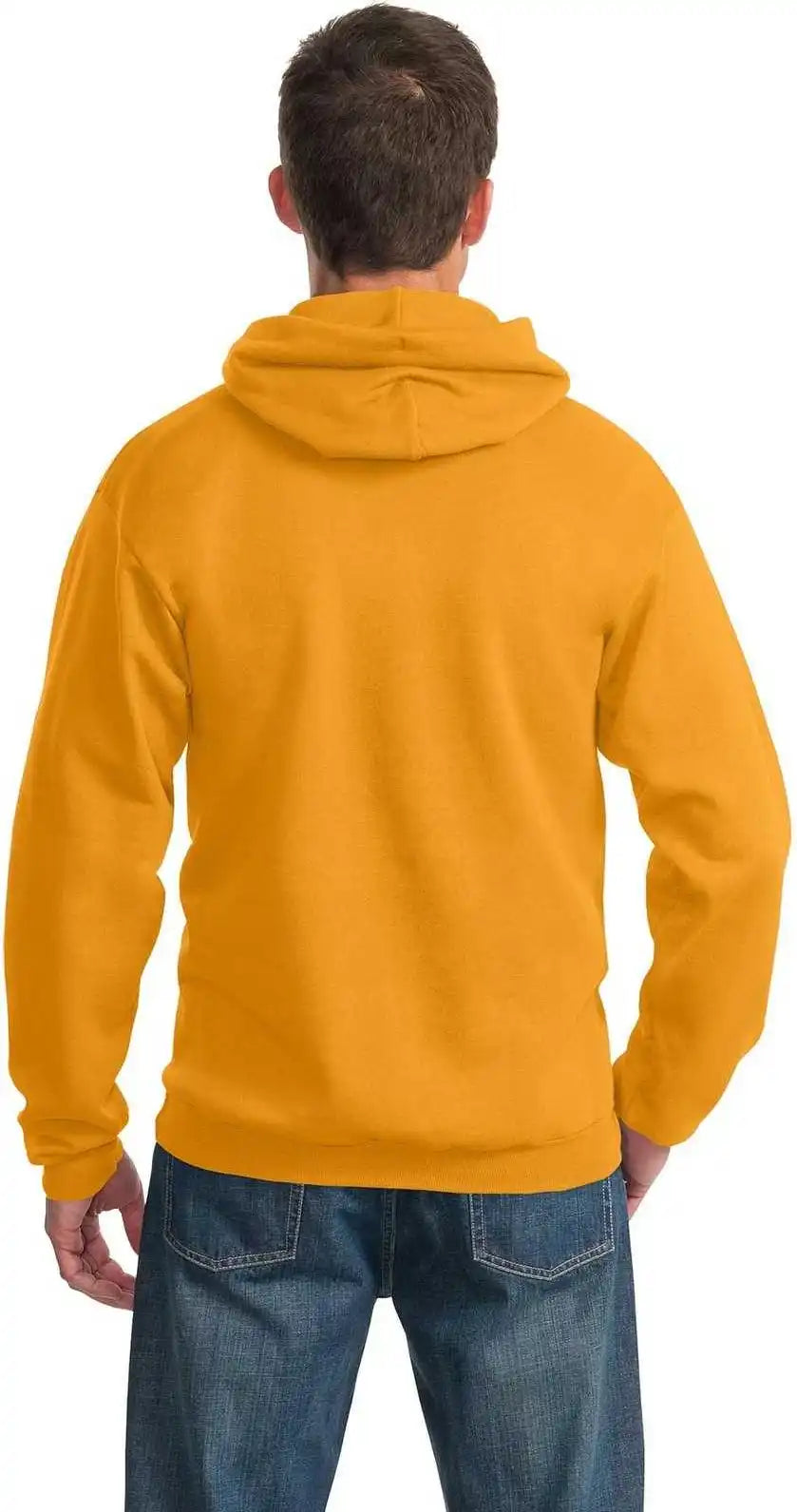 Port &amp; Company Pc90h Essential Fleece Pullover Hooded Sweatshirt Gold