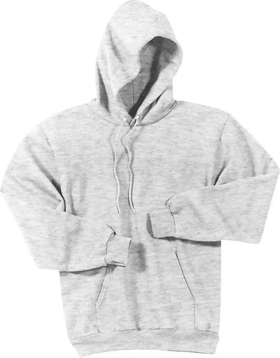 Port &amp; Company Pc90h Essential Fleece Pullover Hooded Sweatshirt Ash