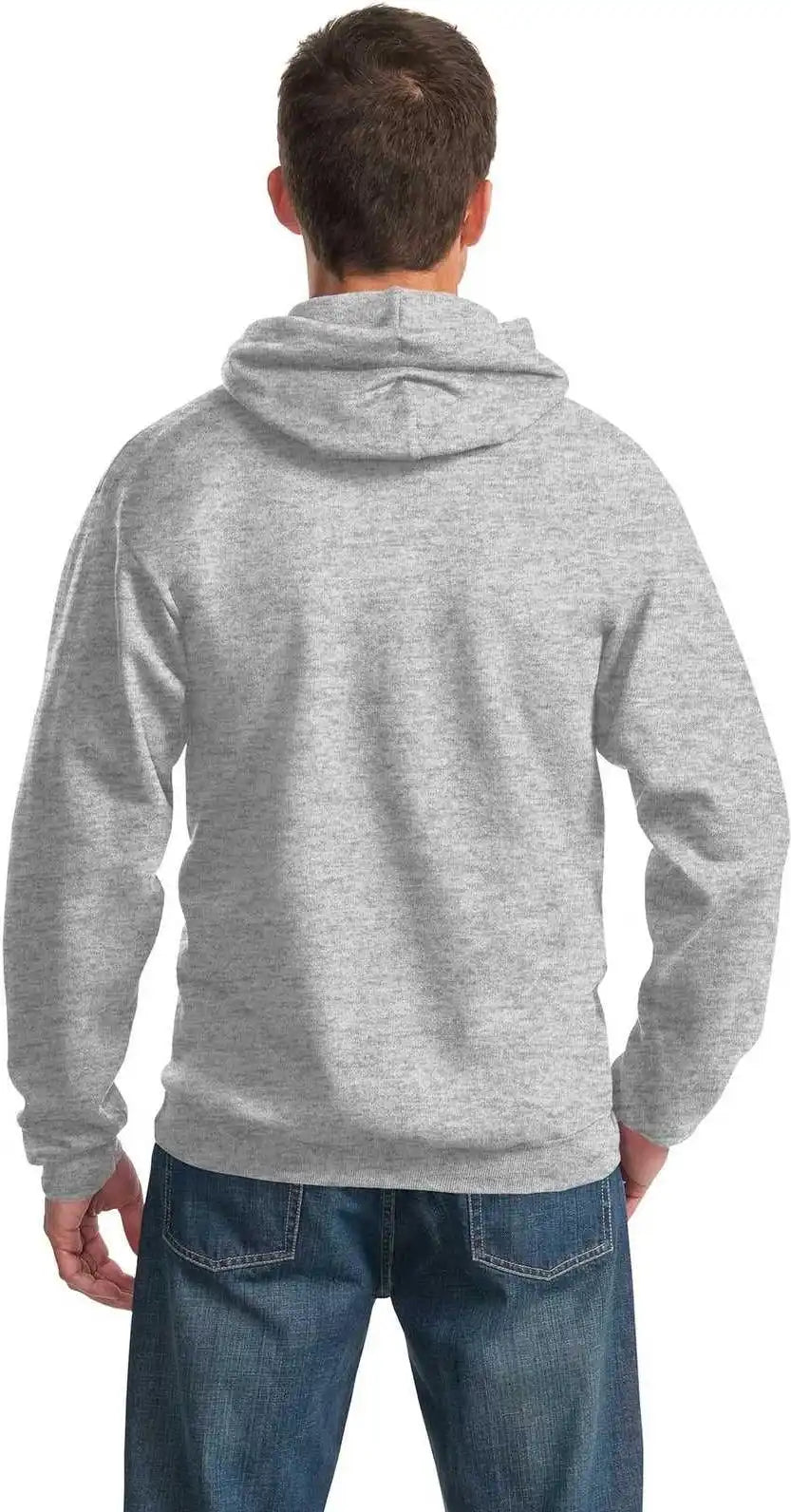 Port & Company Pc90h Essential Fleece Pullover Hooded Sweatshirt Ash