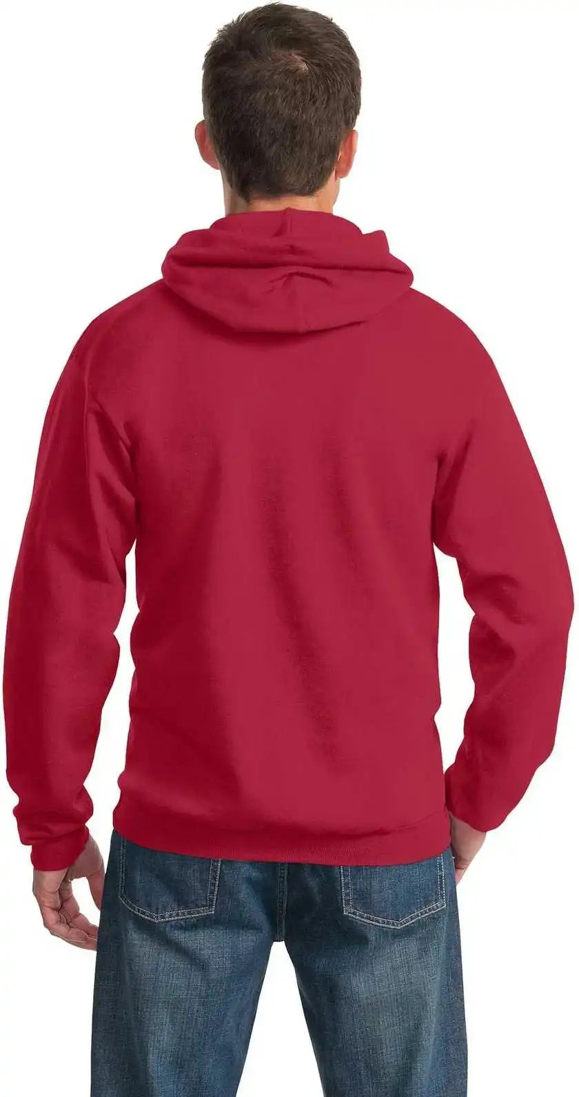 Port & Company Pc90h Essential Fleece Pullover Hooded Sweatshirt Red