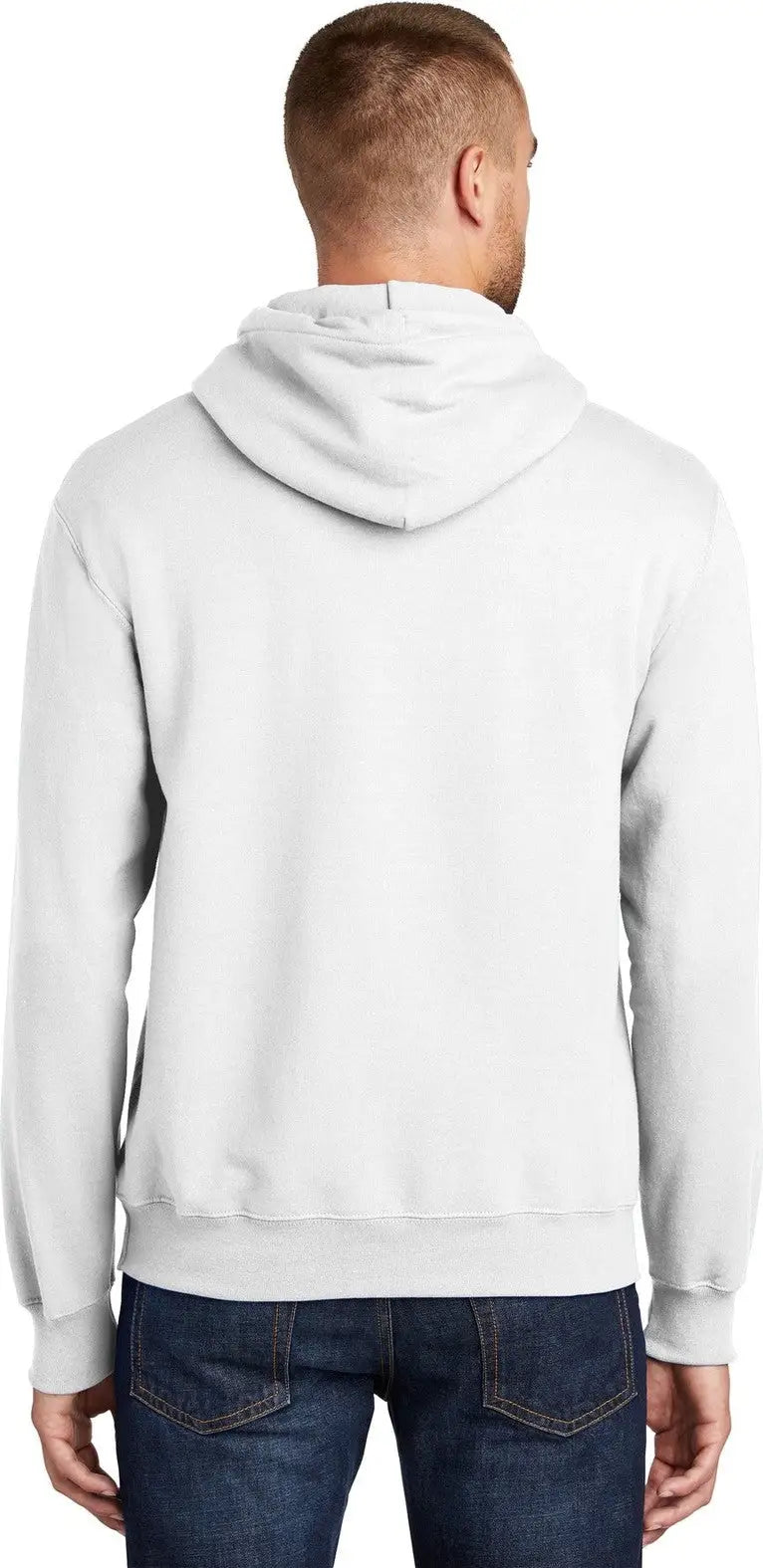 Port & Company Pc90ht co Tall Essential Fleece Pullover Hooded Sweatshirt - White
