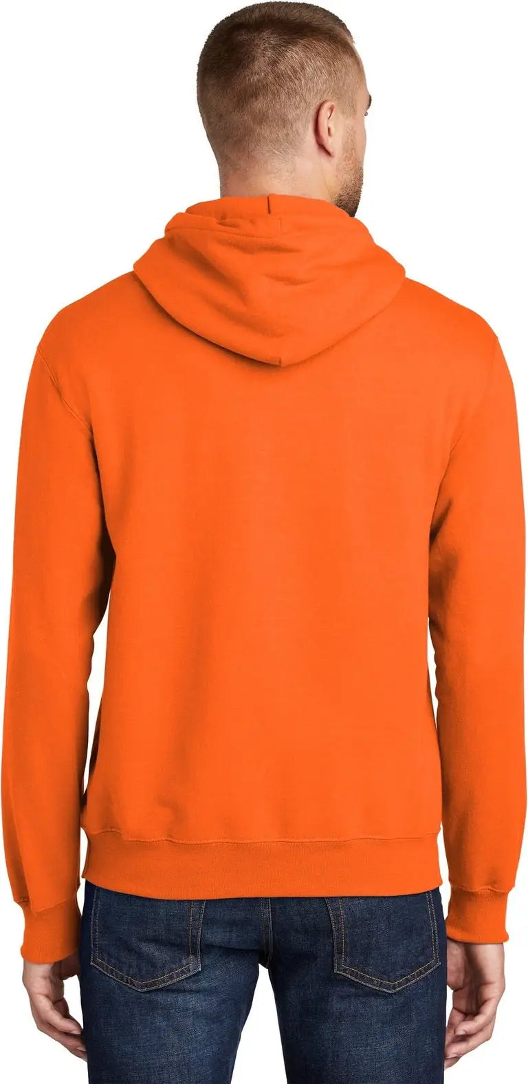 Port & Company Pc90ht co Tall Essential Fleece Pullover Hooded Sweatshirt - Safety Orange