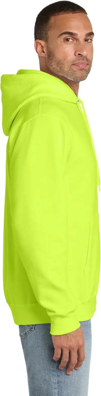 Port & Company Pc90ht co Tall Essential Fleece Pullover Hooded Sweatshirt - Safety Green