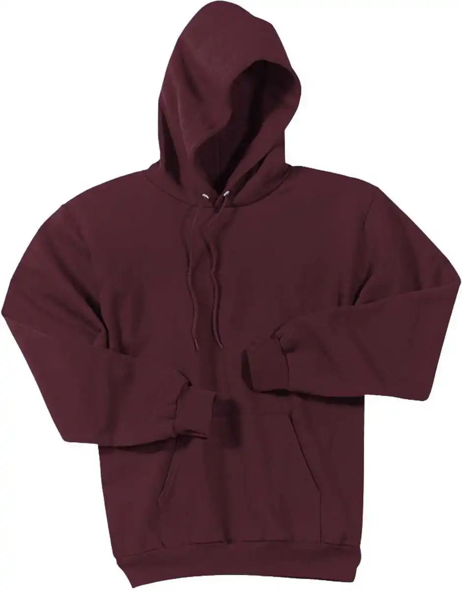 Port & Company Pc90ht Tall Essential Fleece Pullover Hooded Sweatshirt Maroon