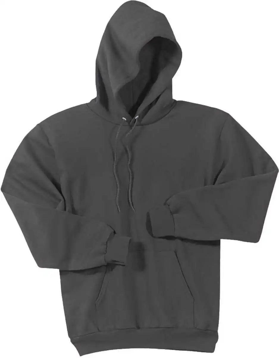 Port & Company Pc90ht Tall Essential Fleece Pullover Hooded Sweatshirt Charcoal