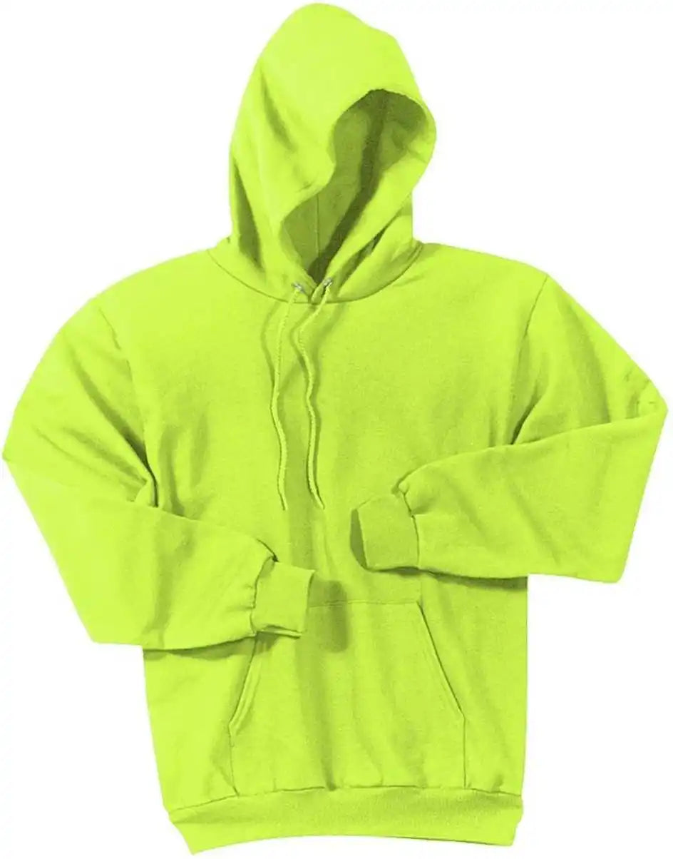 Port & Company Pc90ht Tall Essential Fleece Pullover Hooded Sweatshirt Safety Green