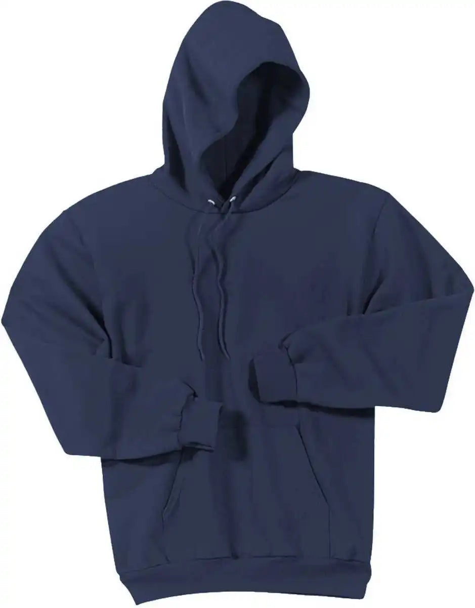 Port &amp; Company Pc90ht Tall Essential Fleece Pullover Hooded Sweatshirt Navy
