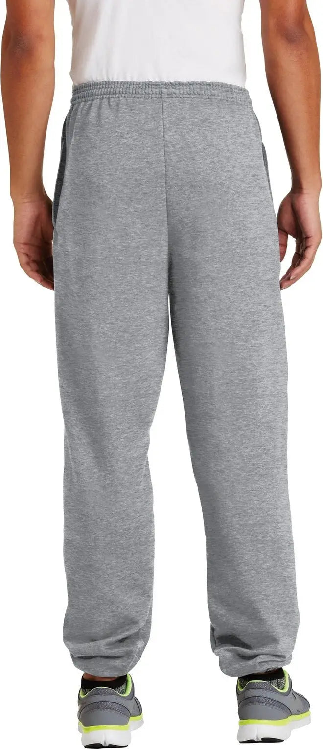 Port & Company Pc90p co Essential Fleece Sweatpant with Pockets - Athletic Heather